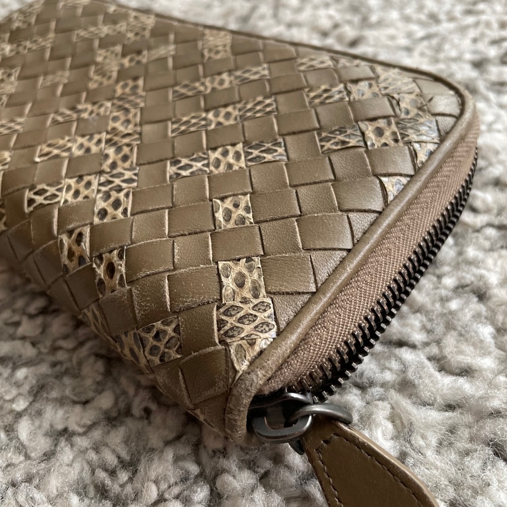 Authentic Bottega Veneta Python Zip Around Wallet - image 5
